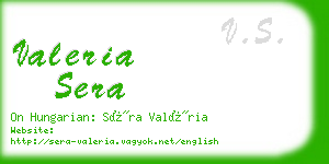 valeria sera business card